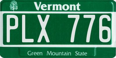 VT license plate PLX776