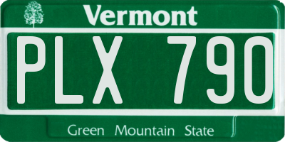 VT license plate PLX790