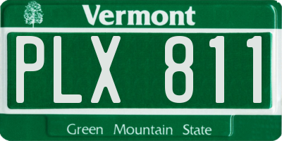 VT license plate PLX811