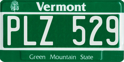 VT license plate PLZ529