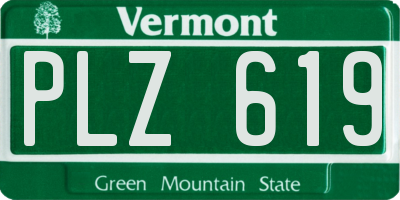 VT license plate PLZ619