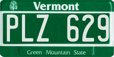VT license plate PLZ629