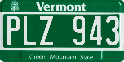 VT license plate PLZ943