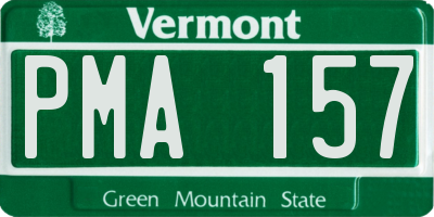 VT license plate PMA157