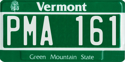VT license plate PMA161