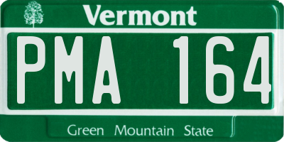 VT license plate PMA164