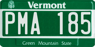 VT license plate PMA185