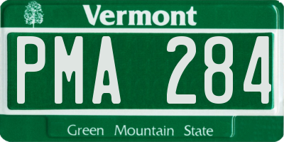 VT license plate PMA284