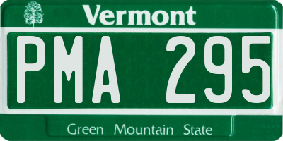 VT license plate PMA295