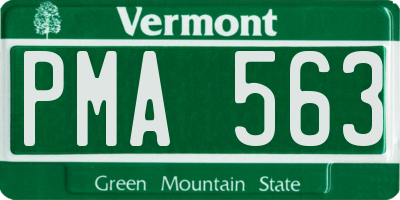 VT license plate PMA563