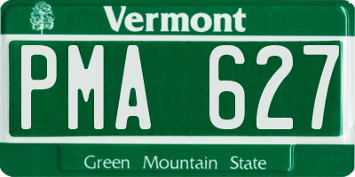 VT license plate PMA627