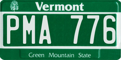 VT license plate PMA776