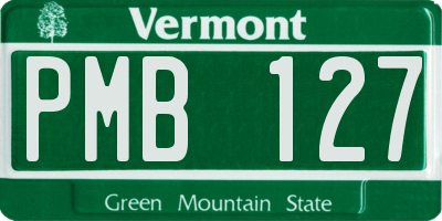 VT license plate PMB127