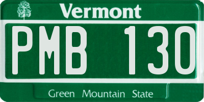 VT license plate PMB130
