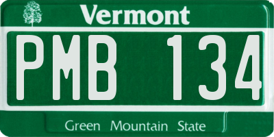 VT license plate PMB134