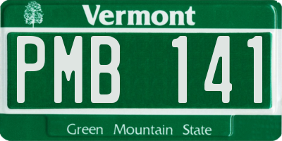 VT license plate PMB141