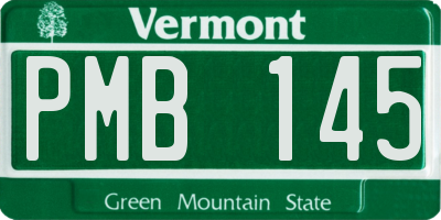 VT license plate PMB145