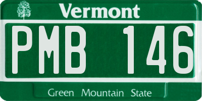 VT license plate PMB146