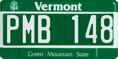 VT license plate PMB148