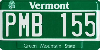 VT license plate PMB155