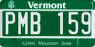 VT license plate PMB159