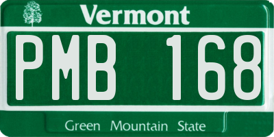VT license plate PMB168