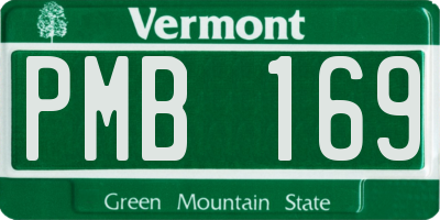 VT license plate PMB169