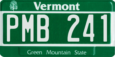 VT license plate PMB241