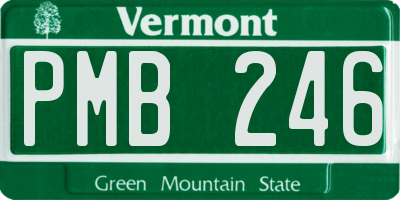 VT license plate PMB246