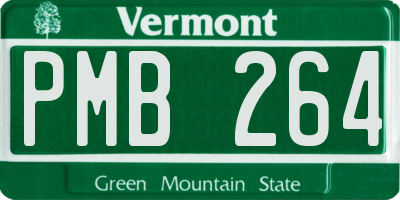 VT license plate PMB264