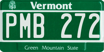 VT license plate PMB272