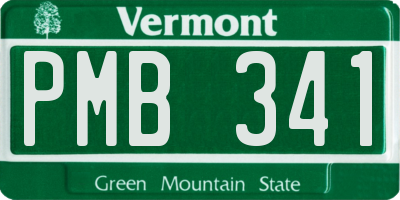 VT license plate PMB341