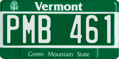 VT license plate PMB461