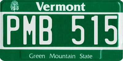 VT license plate PMB515