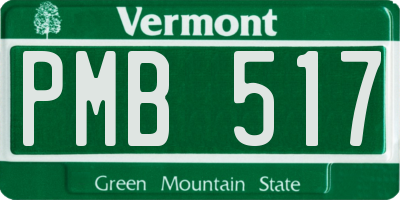 VT license plate PMB517
