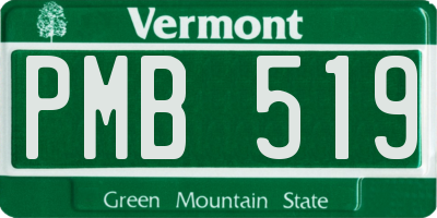 VT license plate PMB519