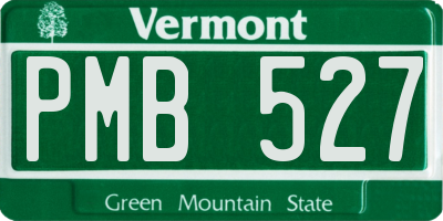 VT license plate PMB527