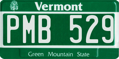 VT license plate PMB529