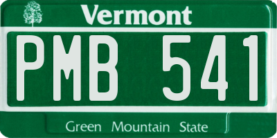 VT license plate PMB541