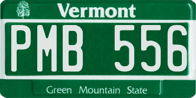 VT license plate PMB556
