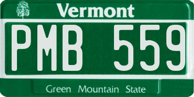 VT license plate PMB559