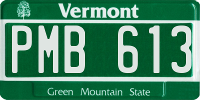 VT license plate PMB613