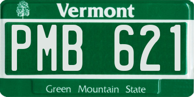 VT license plate PMB621