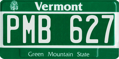 VT license plate PMB627