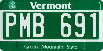 VT license plate PMB691