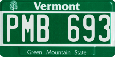 VT license plate PMB693