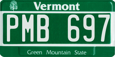 VT license plate PMB697