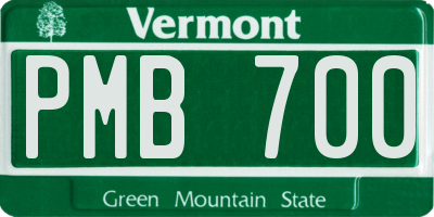 VT license plate PMB700