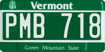 VT license plate PMB718