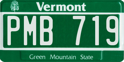 VT license plate PMB719